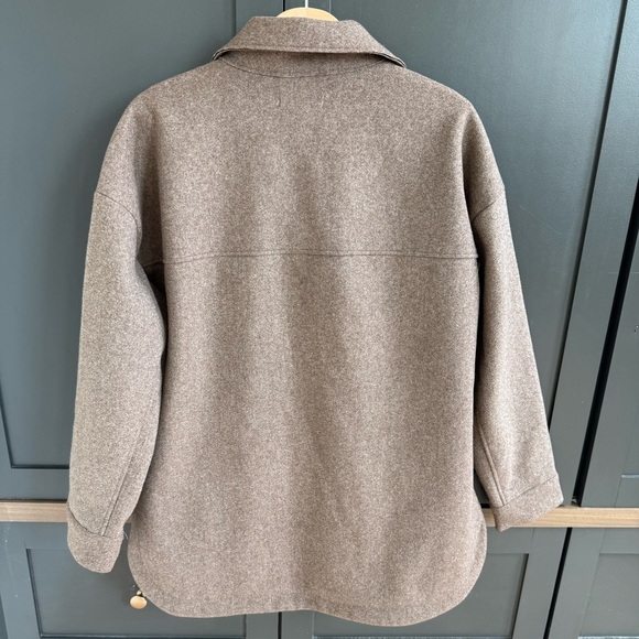 Banana Republic 4 Pocket Brown Shacket Jacket size large - Picture 5 of 12